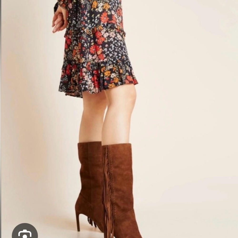 Sam Edelman Brown Suede Heeled Boots